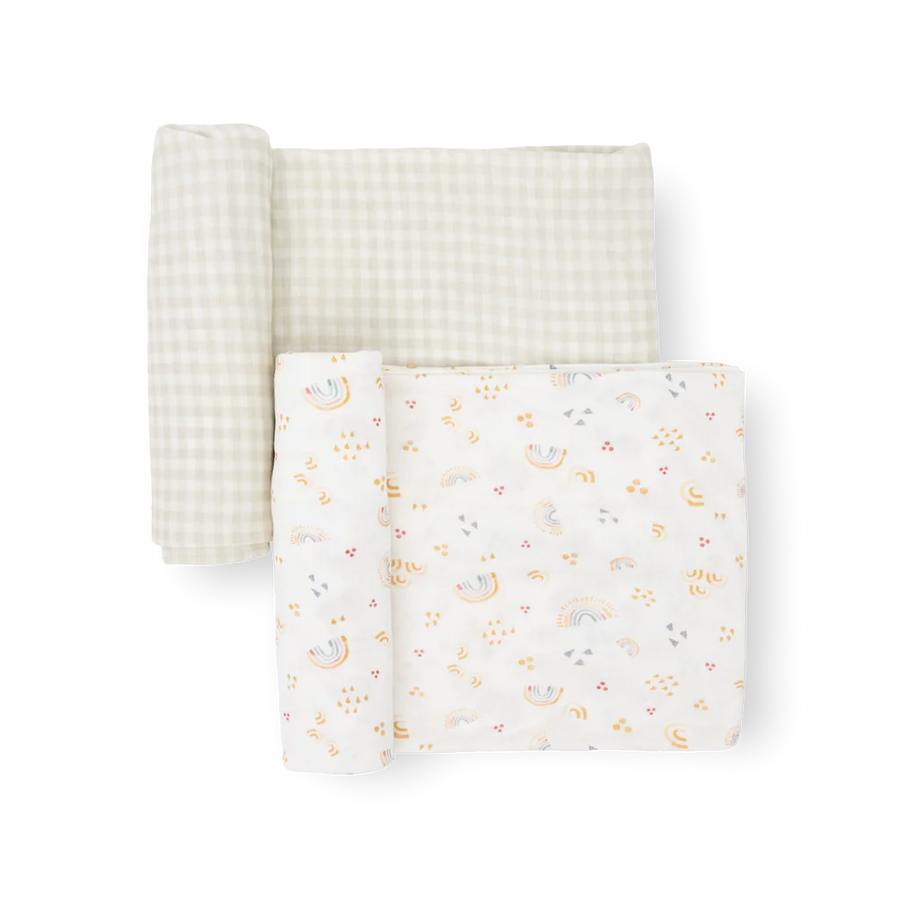 Rainbows Stretch Knit Swaddle 2
Pack (Sept. 2023) |  | Safari Ltd®