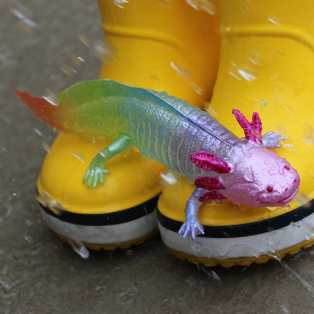 Rainbow Axolotl Toy Figure