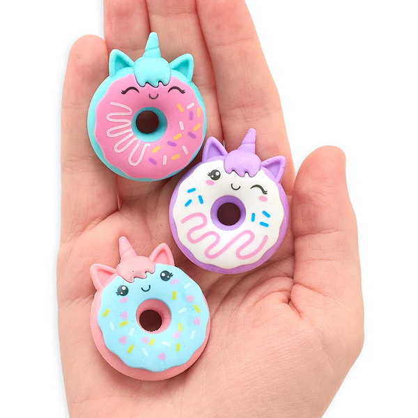 OOLY - Magic Bakery Unicorn Donuts Scented Erasers - Set |  | Safari Ltd®