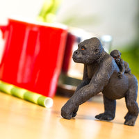 Lowland Gorilla with Baby Toy