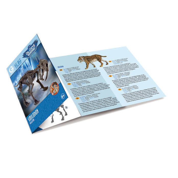 Dr. Steve Hunters GEOWorld Ice Age Dig Smilodon Excavation Kit - 13 pieces |  | Safari Ltd®