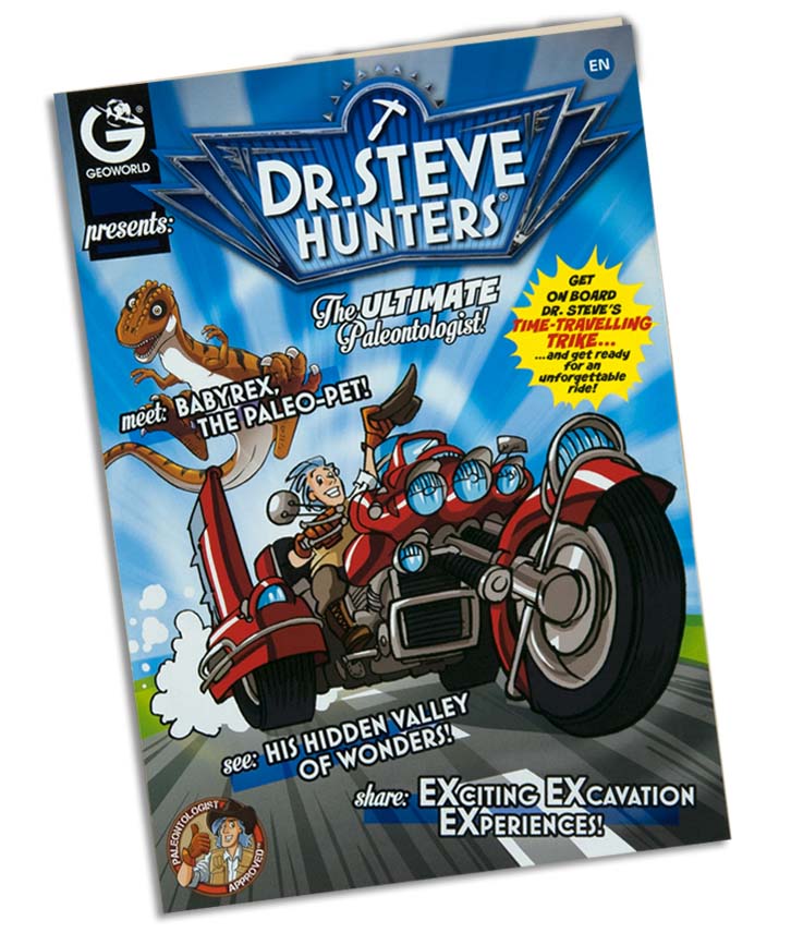 Dr. Steve Hunters GEOWorld Paleo Adventures Excavation Kit  T-Rex vs. Triceratops - 12 pieces |  | Safari Ltd®