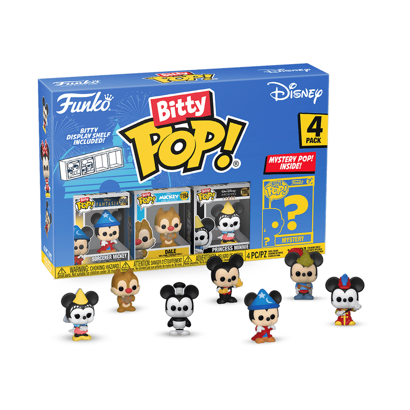 Funko - Disney Sorcerer Mickey Bitty Pop! Mini Figure 4-Pack |  | Safari Ltd®