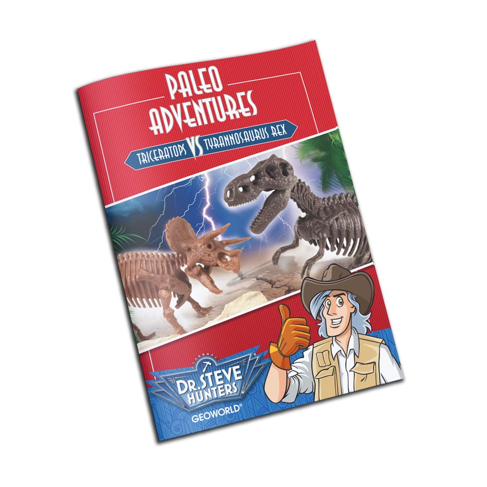 Dr. Steve Hunters GEOWorld Paleo Adventures Excavation Kit  T-Rex vs. Triceratops - 12 pieces |  | Safari Ltd®