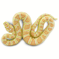 Albino Burmese Python Toy Snake