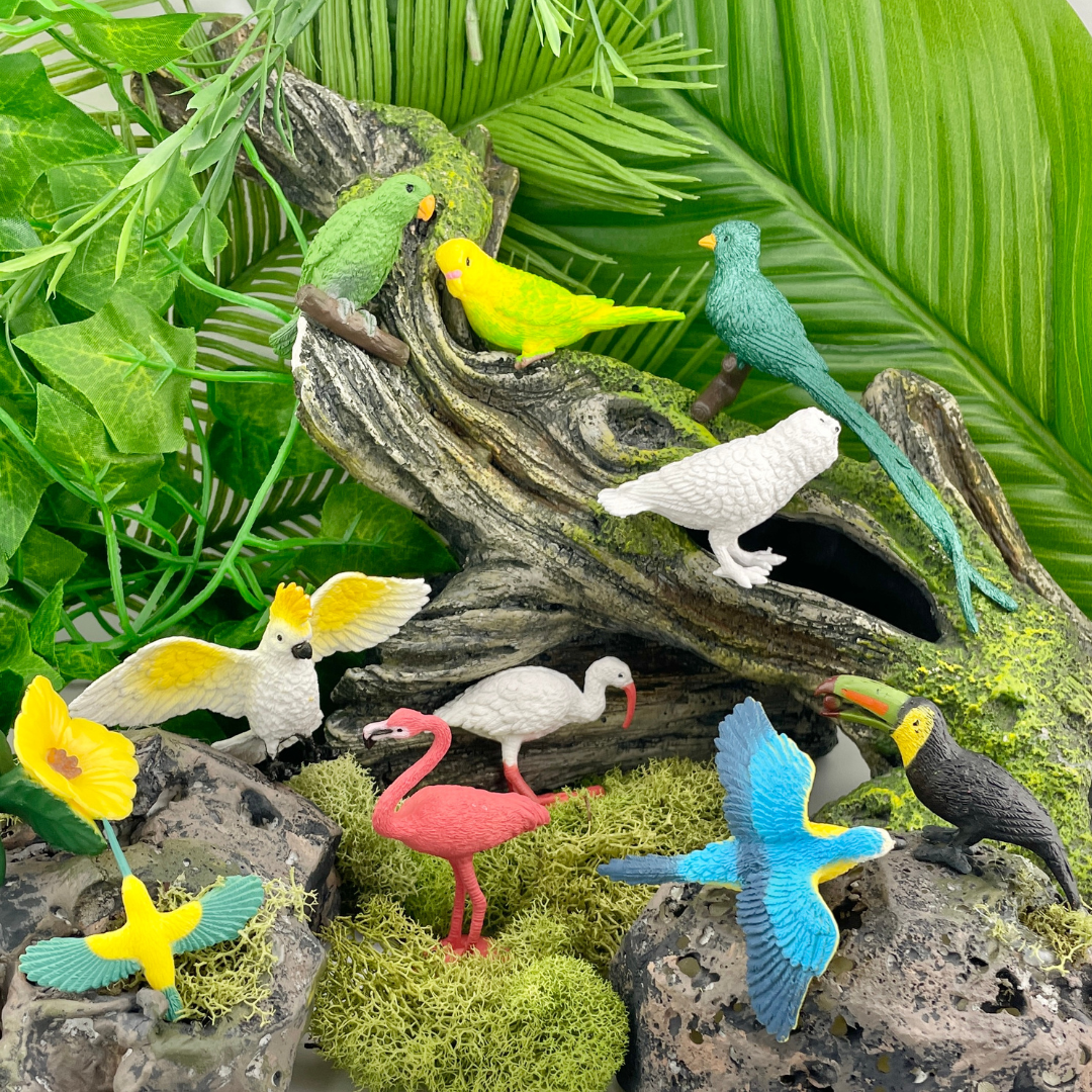 Exotic Birds Bulk Bag Mini Bird Toys Safari Ltd. Safari Ltd