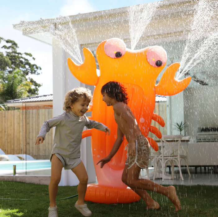Inflatable Giant Sprinkler Sonny the Sea Creature - Neon Orange