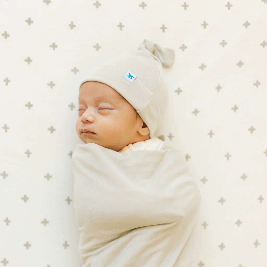 Pebble Stretch Knit Hat & Swaddle Set (Sept. 2023) |  | Safari Ltd®