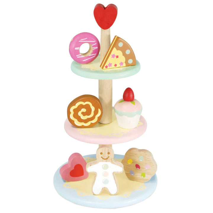 Three Tier Patisserie Cake Stand - 8 Piece Set |  | Safari Ltd®