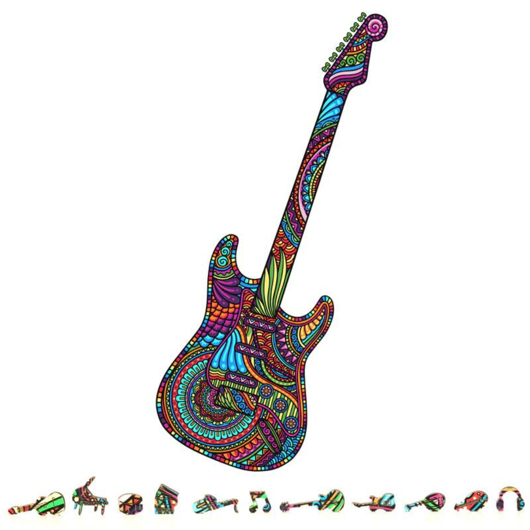 ZenChalet - Guitar - 200 PC Puzzle |  | Safari Ltd®