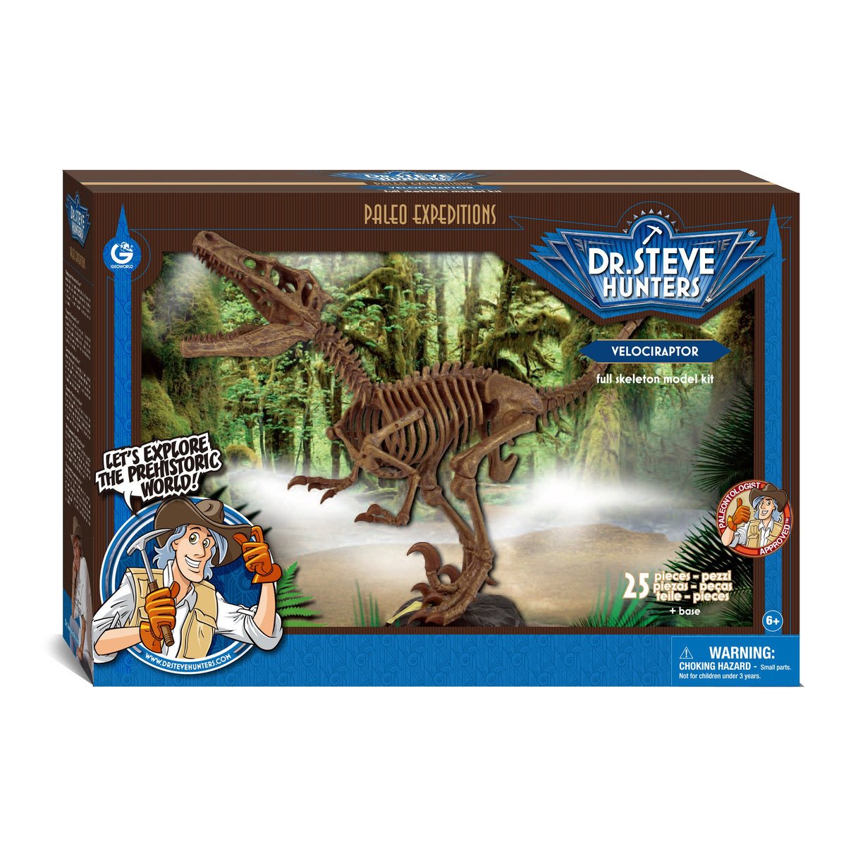 Dr. Steve Hunters GEOWorld Paleo Expedition Velociraptor Replica