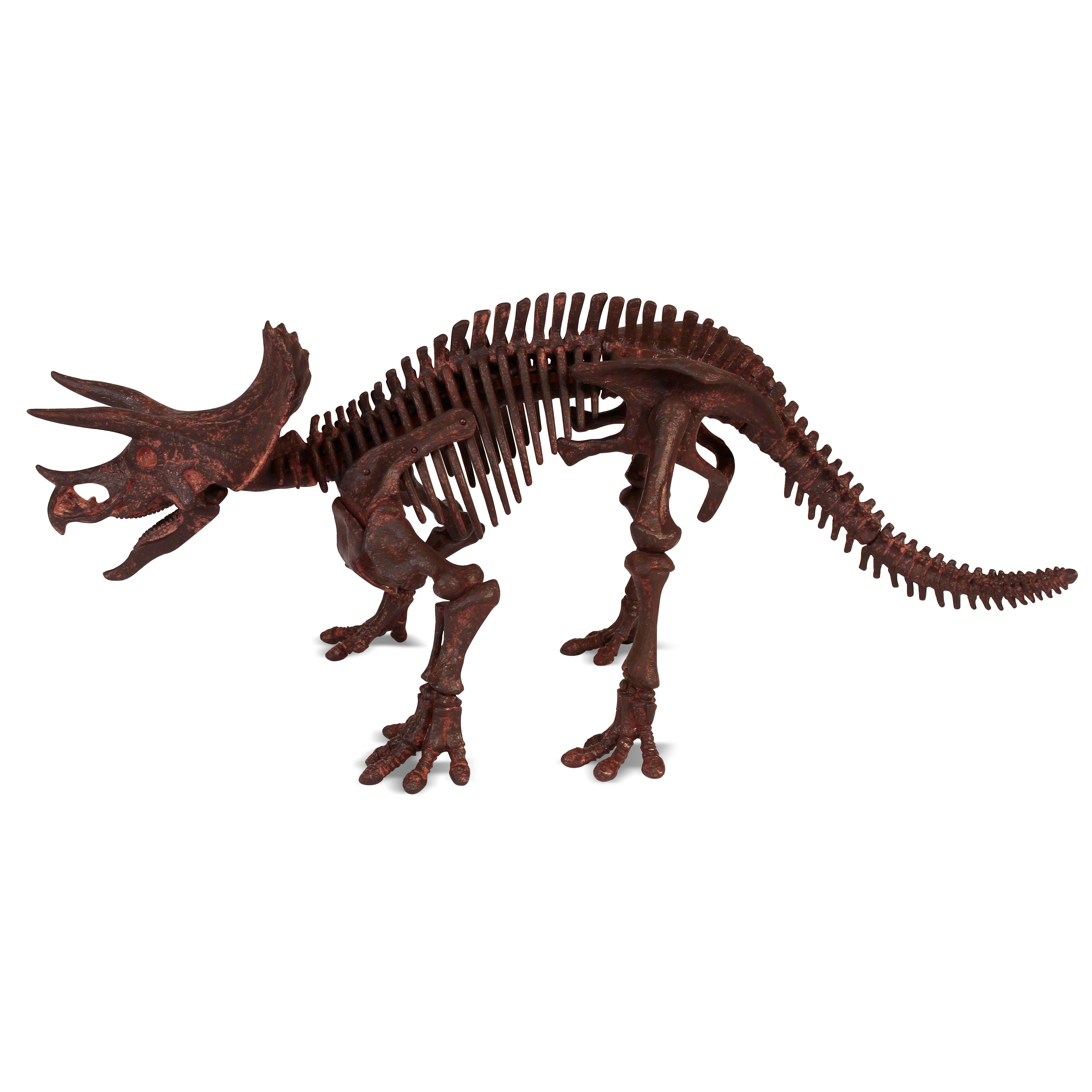 Dr. Steve Hunters GEOWorld Paleo Expedition Triceratops Replica Skeleton Kit - 28 pieces |  | Safari Ltd®