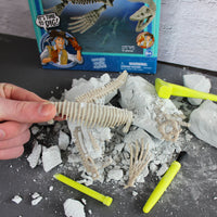 Dr. Steve Hunters GEOWorld Sea Monster Dig Elasmosaurus Excavation Kit - 15 pieces |  | Safari Ltd®