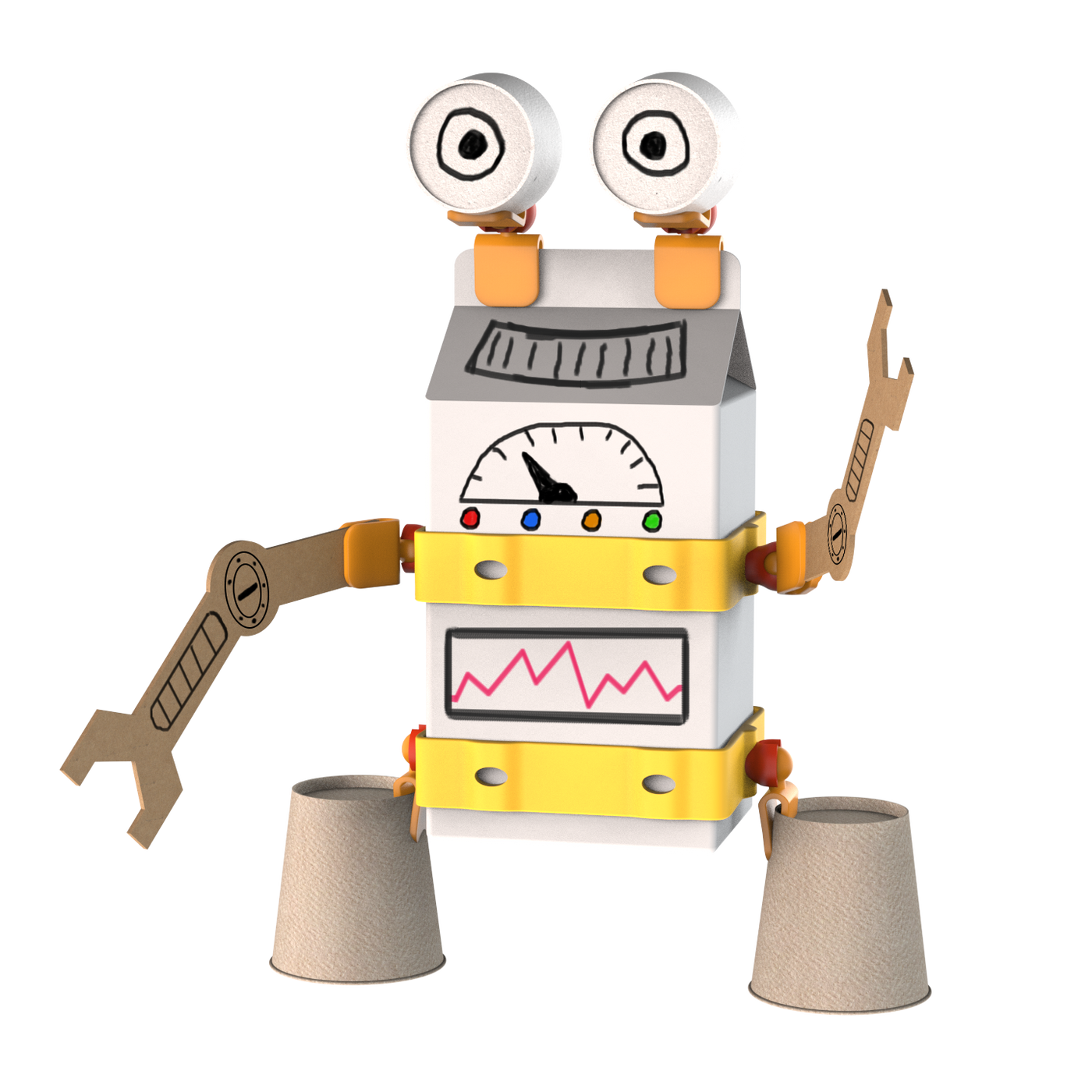 Oddy Arts and Crafts Robot Building Kit |  | Safari Ltd®