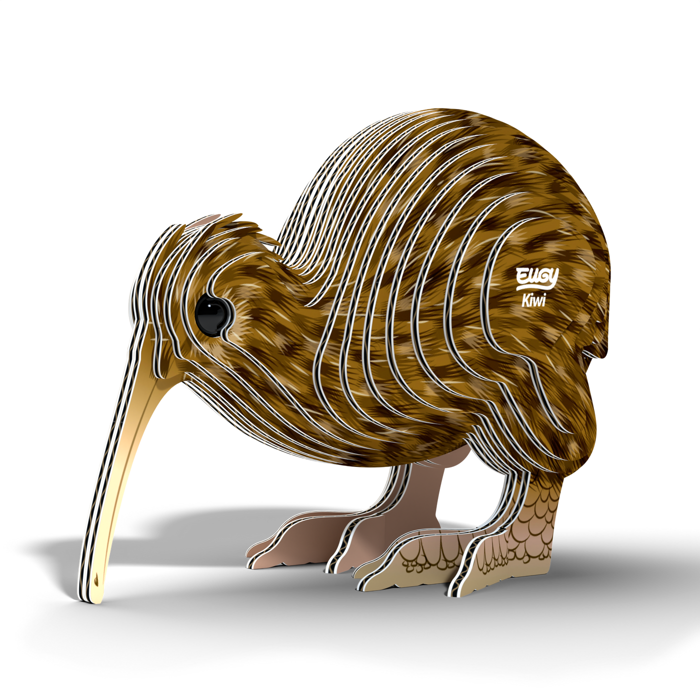 EUGY Brown Kiwi 3D Puzzle