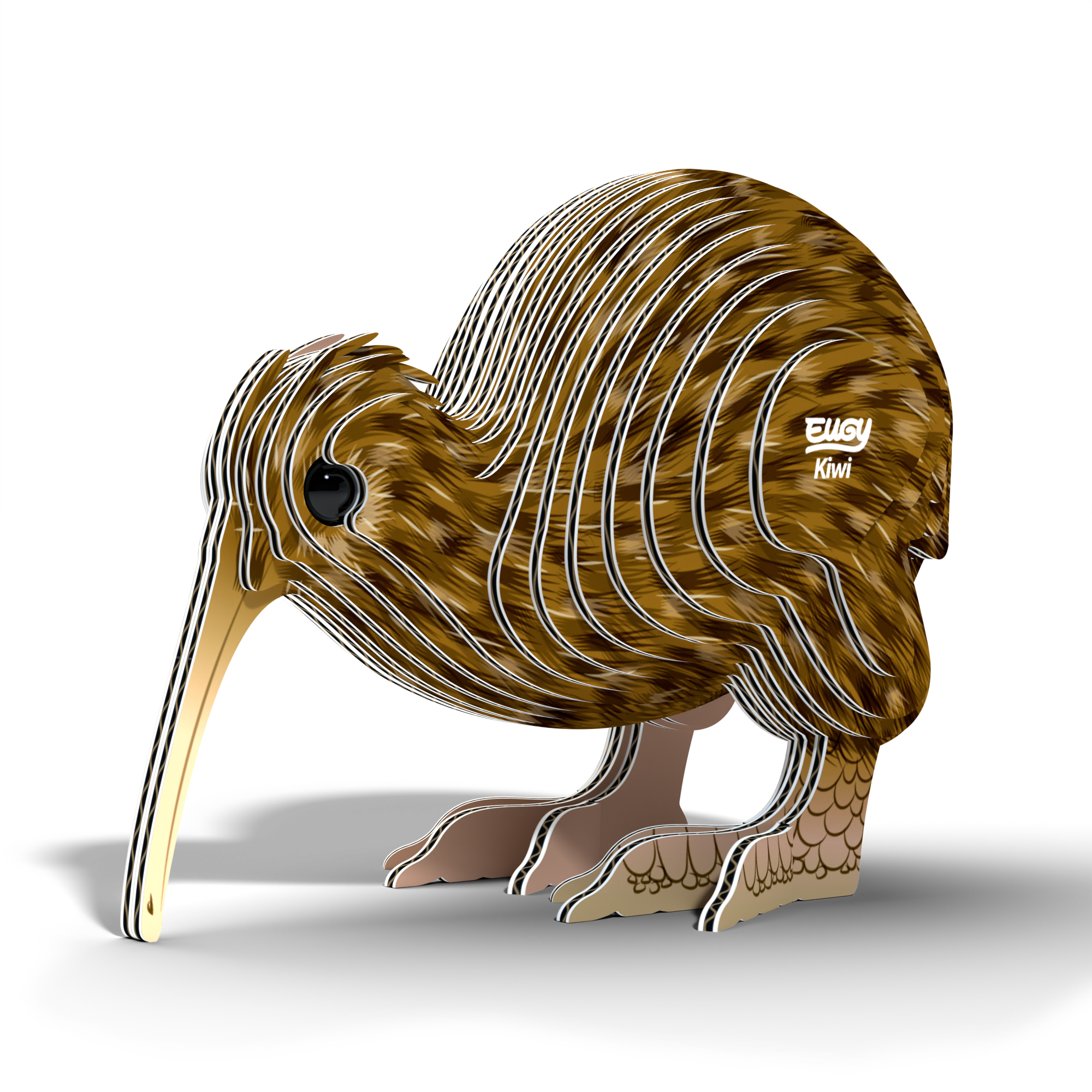 EUGY Brown Kiwi 3D Puzzle