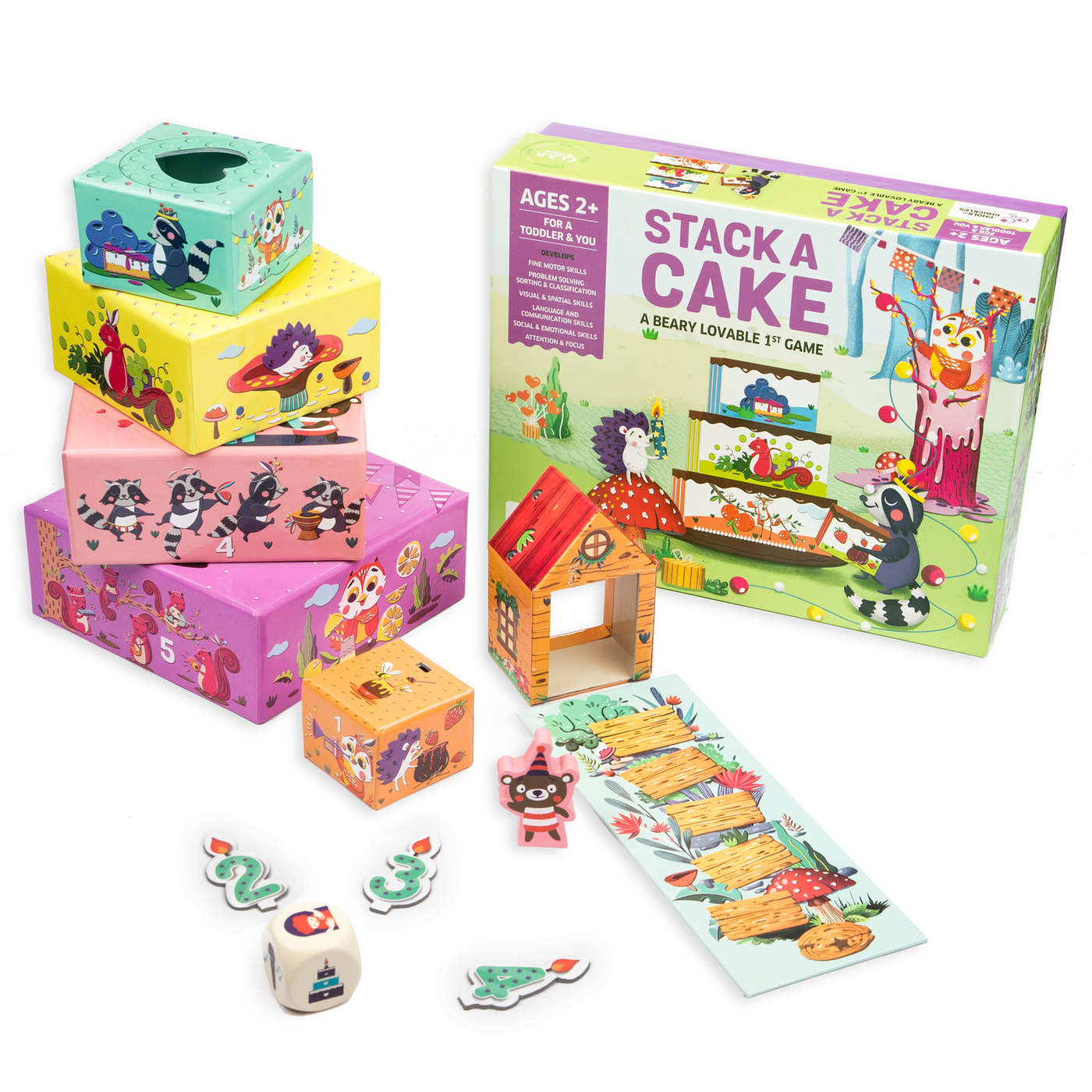 Chalk & Chuckles Stack a Cake Early Learning Game