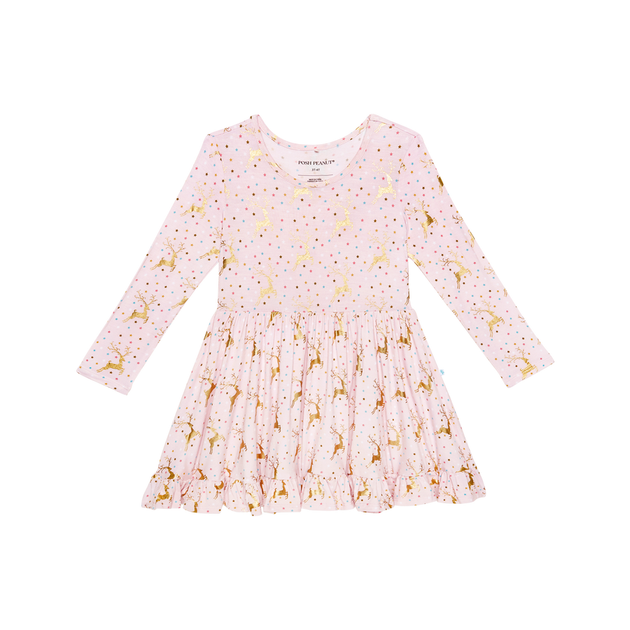 Ryleigh - Long Sleeve Ruffled Twirl Dress 3T-4T