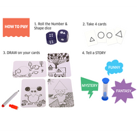 Chalk & Chuckles Shape Your Story Dice Game