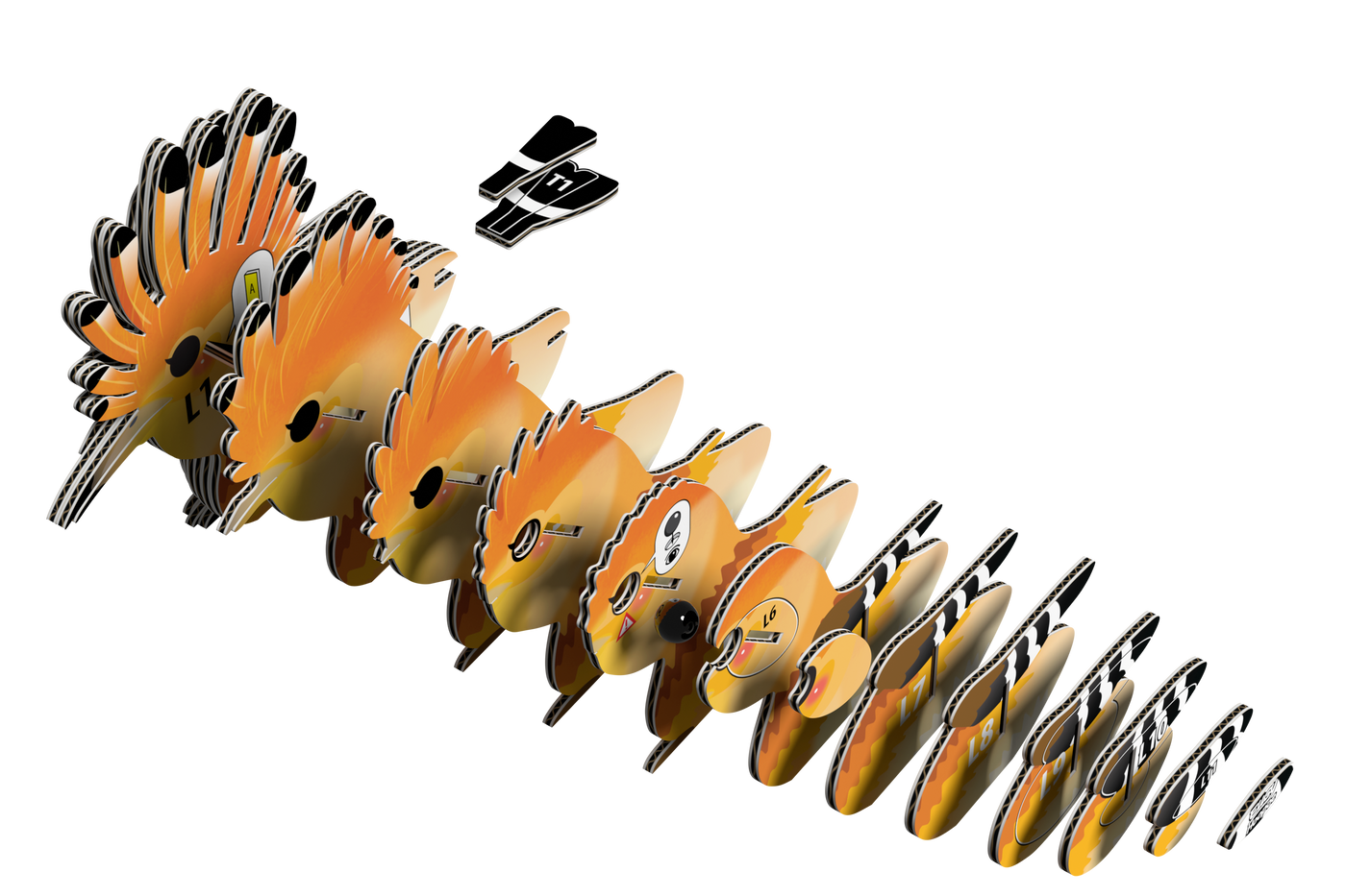 EUGY Hoopoe 3D Puzzle