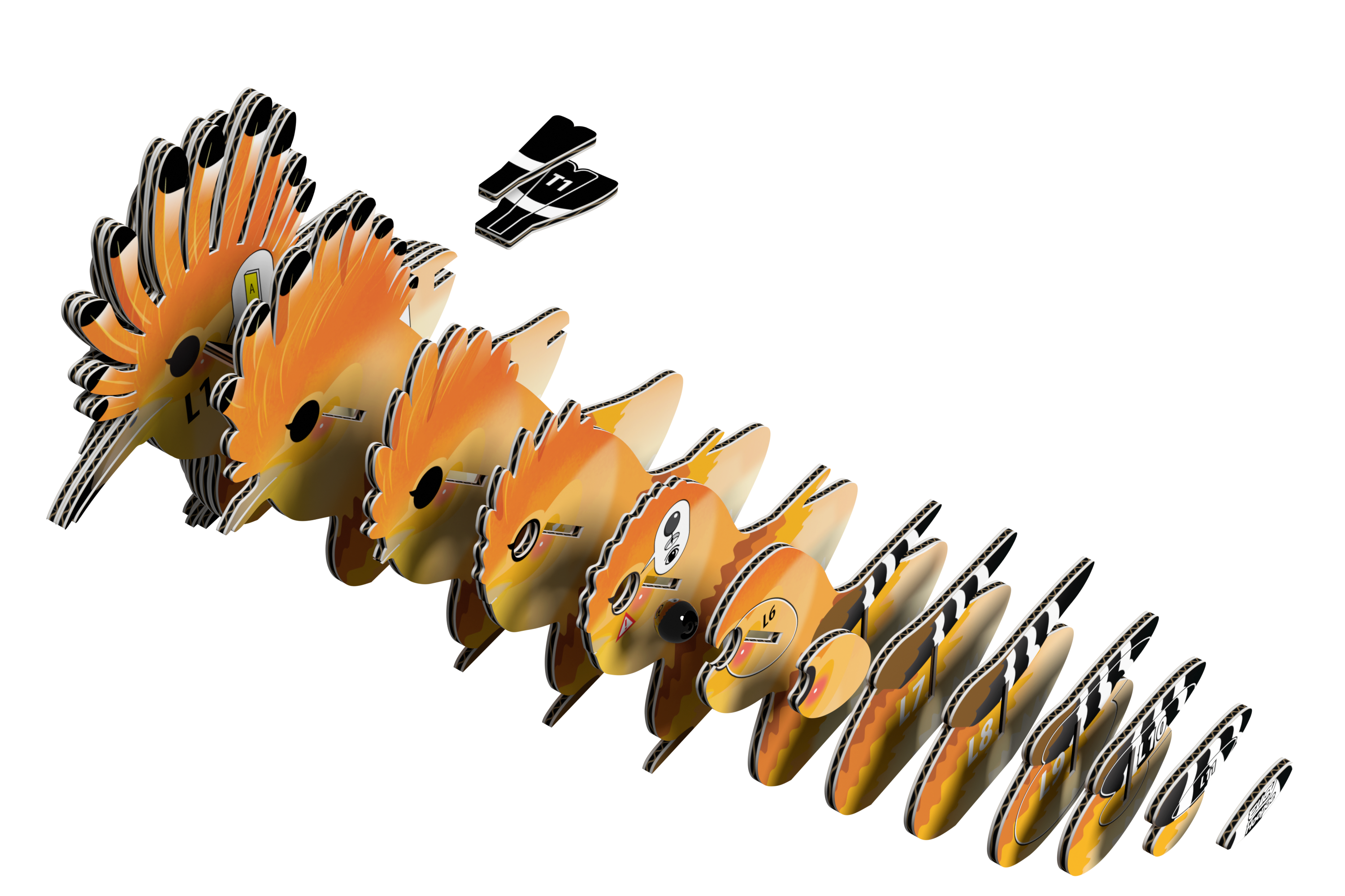 EUGY Hoopoe 3D Puzzle