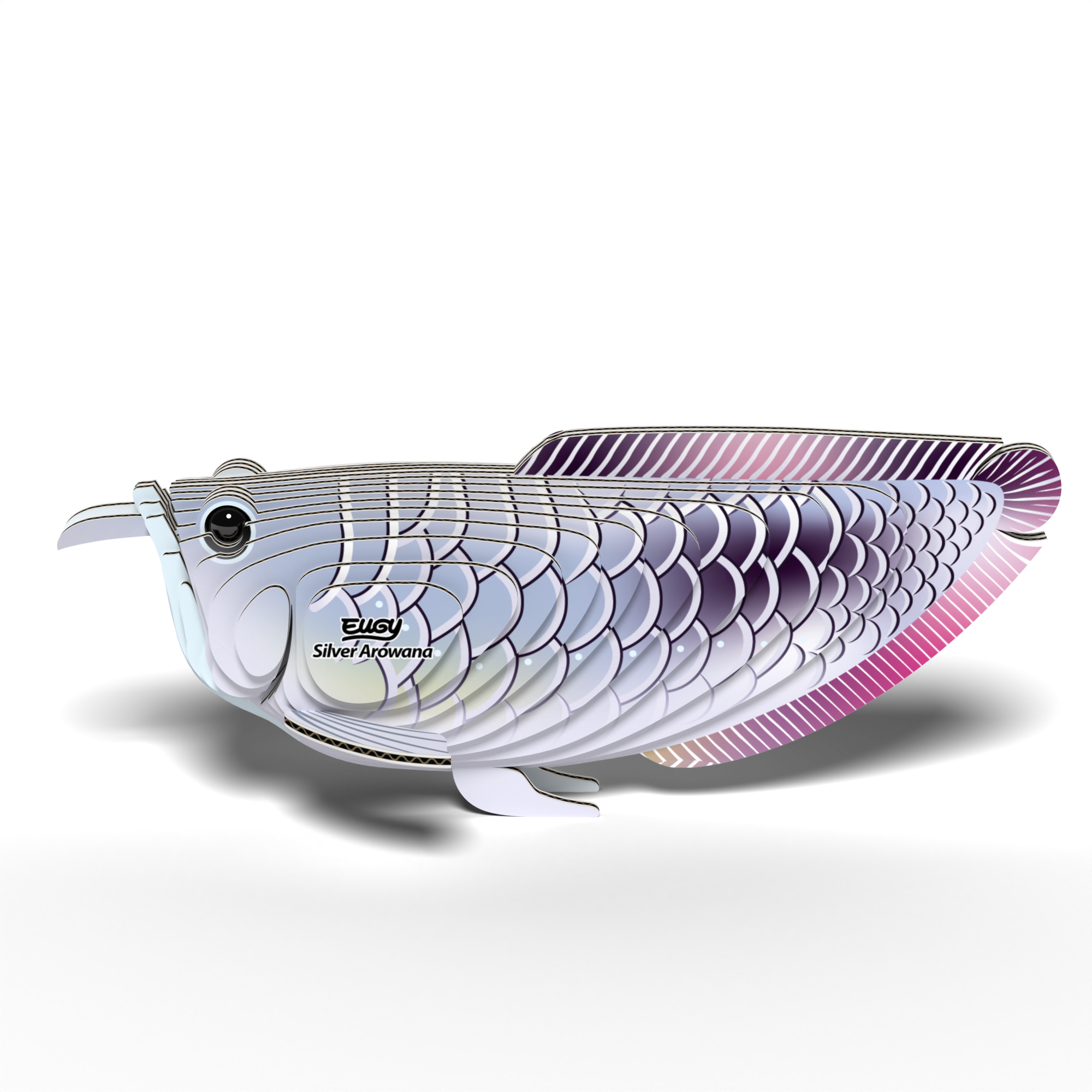 EUGY Silver Arowana 3D Puzzle