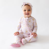 Ryleigh - Footie Ruffled Zippered One Piece 6-9 Mos.