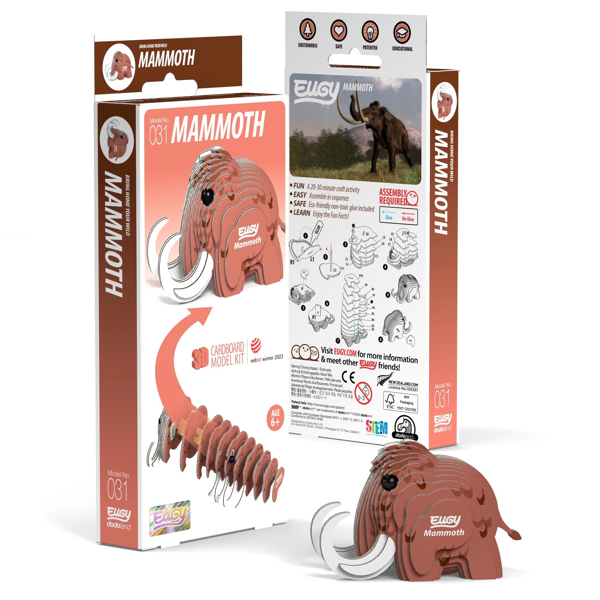 EUGY Mammoth 3D Puzzle