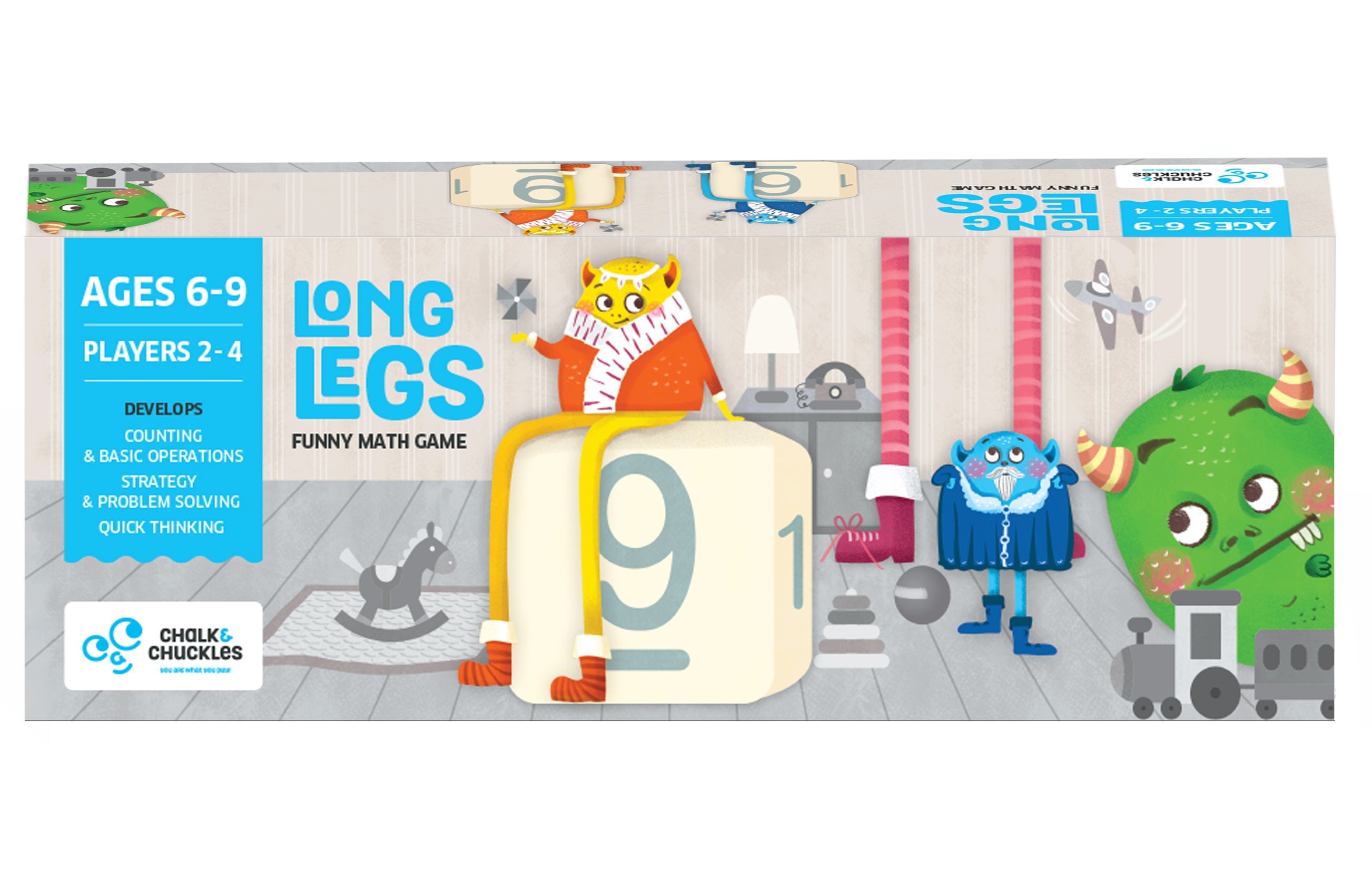 Chalk & Chuckles Long Legs Math Learning Game