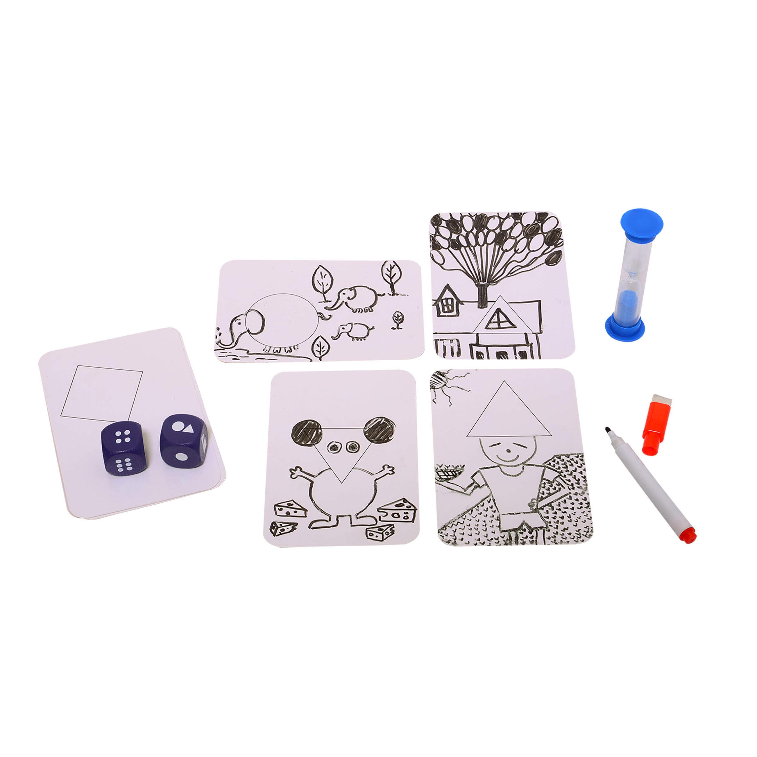 Chalk & Chuckles Shape Your Story Dice Game