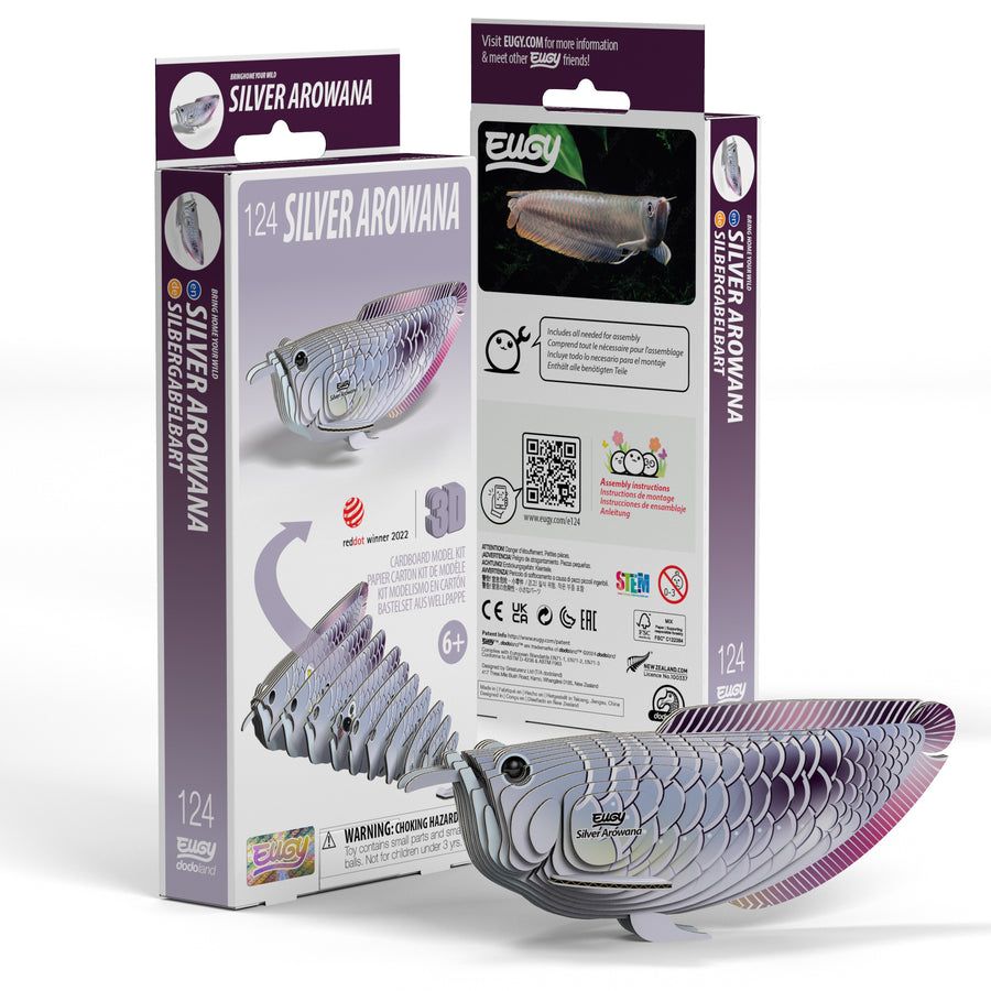 EUGY Silver Arowana 3D Puzzle