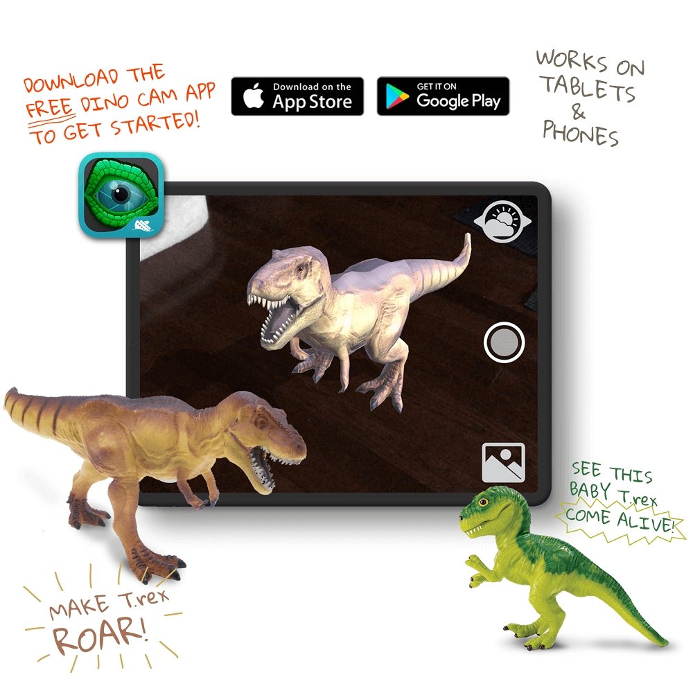 Tyrannosaurus Rex with Augmented Reality