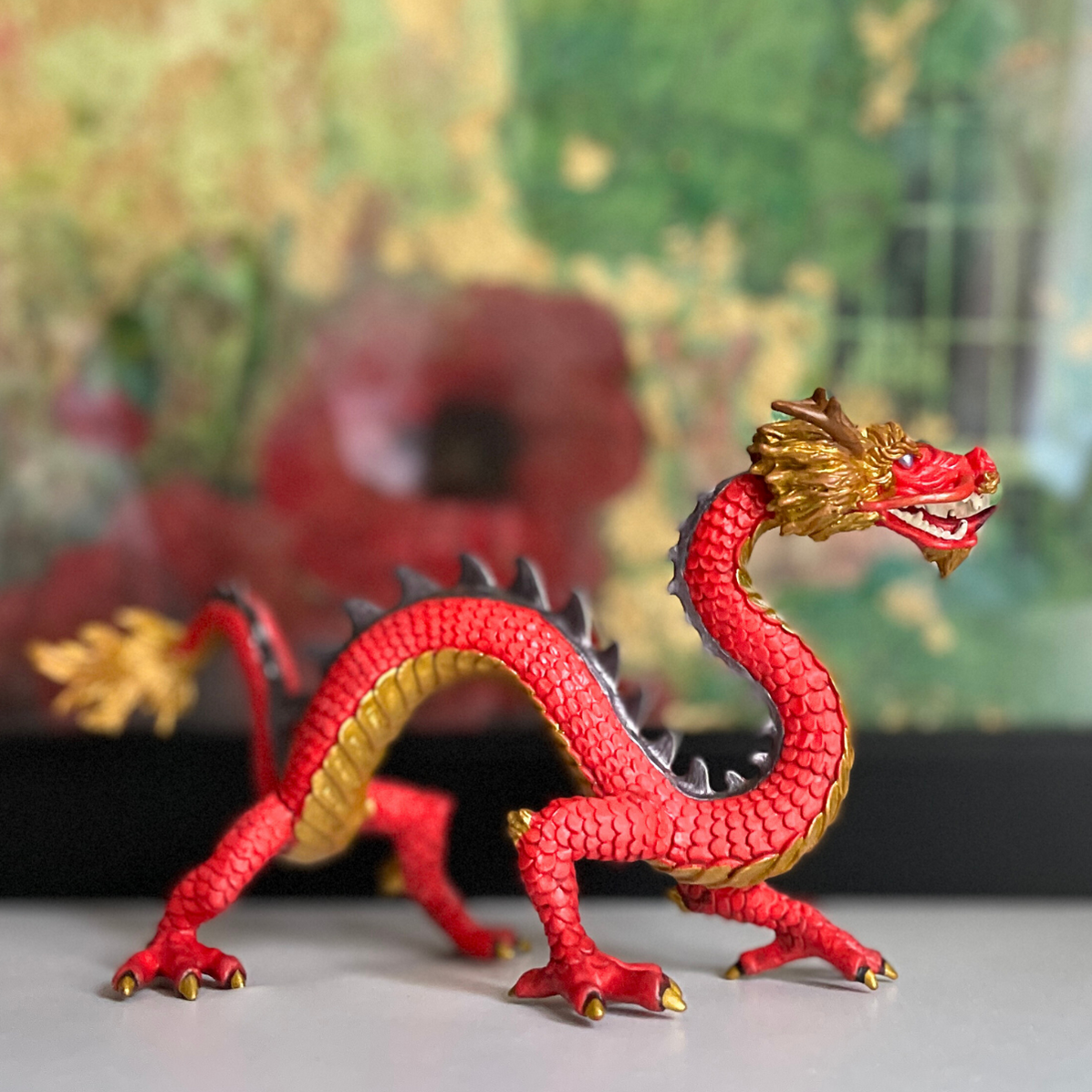 Horned Chinese Dragon Toy 