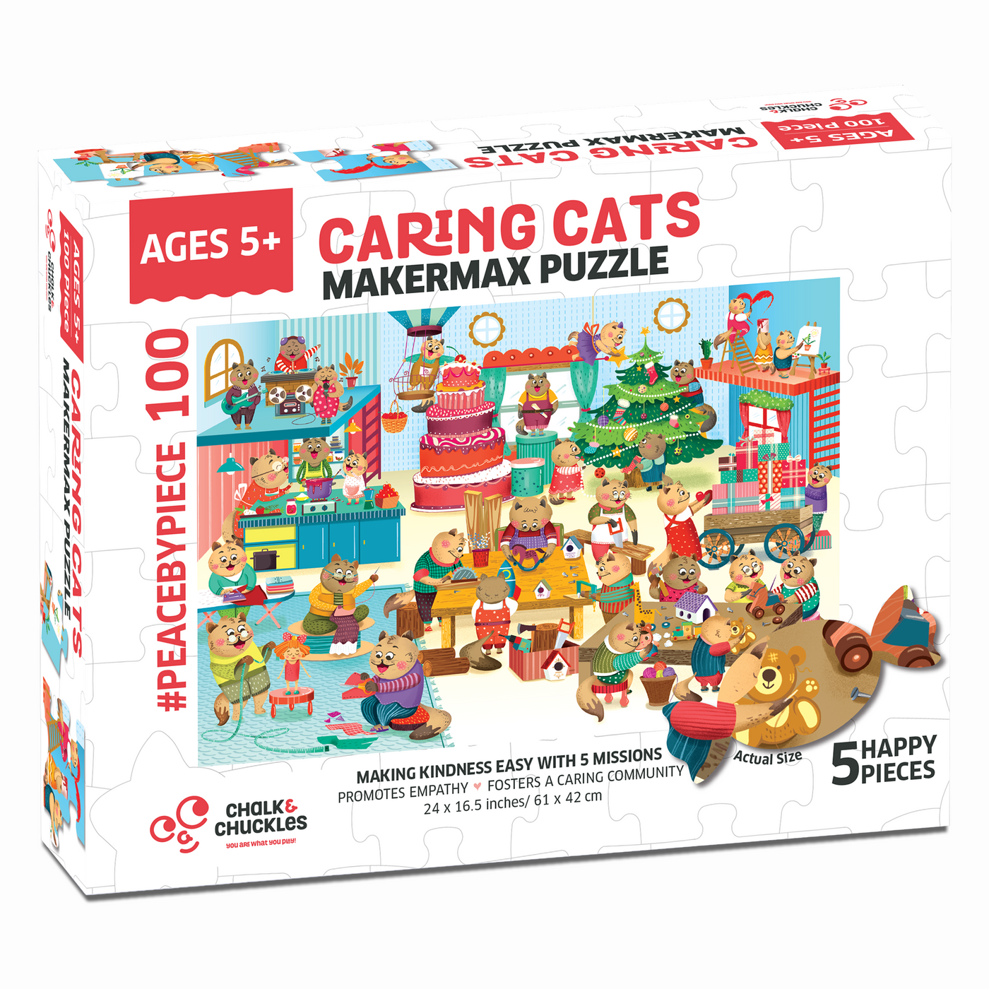 Chalk & Chuckles Caring Cats Makermax Activity Puzzle