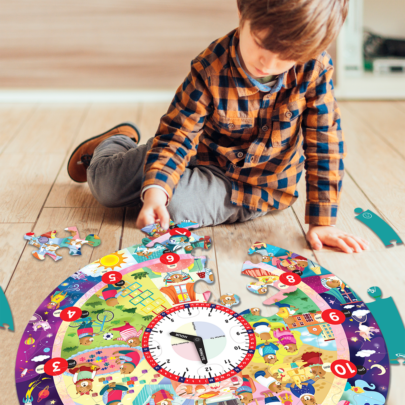 Chalk & Chuckles Busy Bear's Tell the Time Puzzle