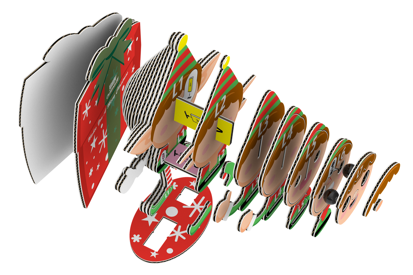 EUGY Christmas Elf 3D Puzzle