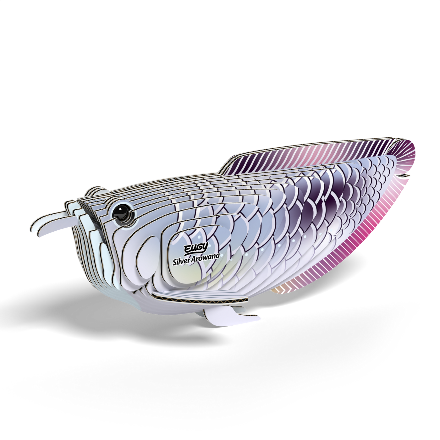 EUGY Silver Arowana 3D Puzzle