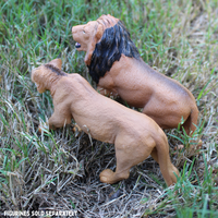 Adolescent Male Lion Toy Figure