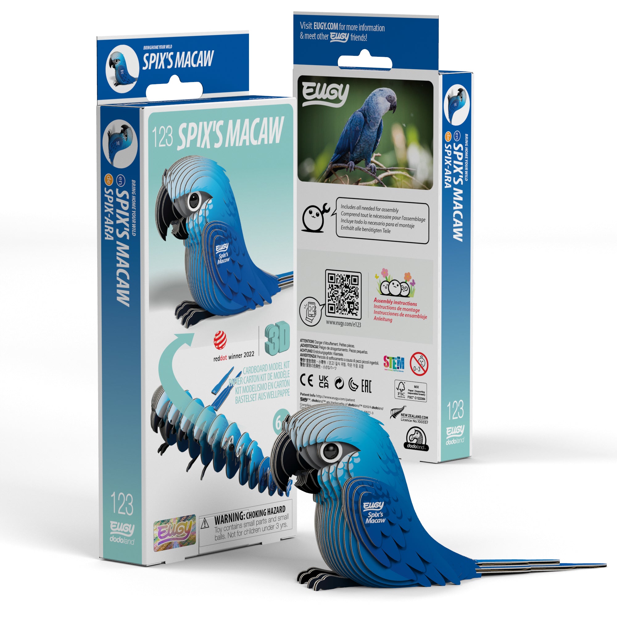 EUGY Spix's Macaw 3D Puzzle