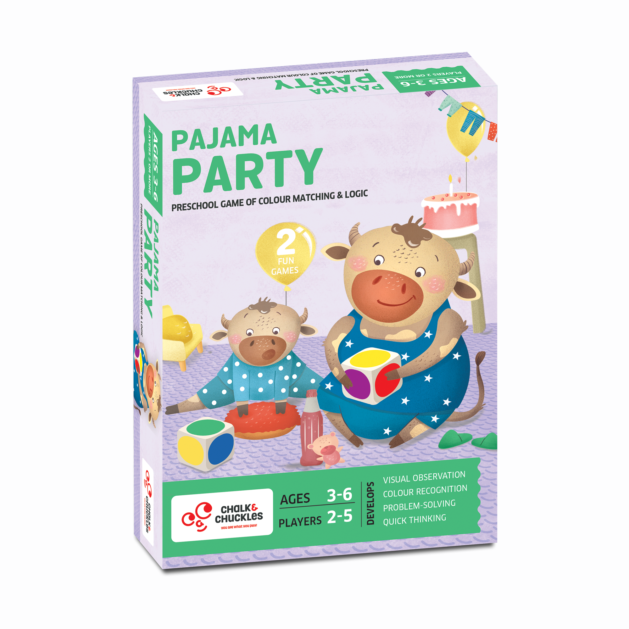 Chalk & Chuckles Pajama Party Matching Game