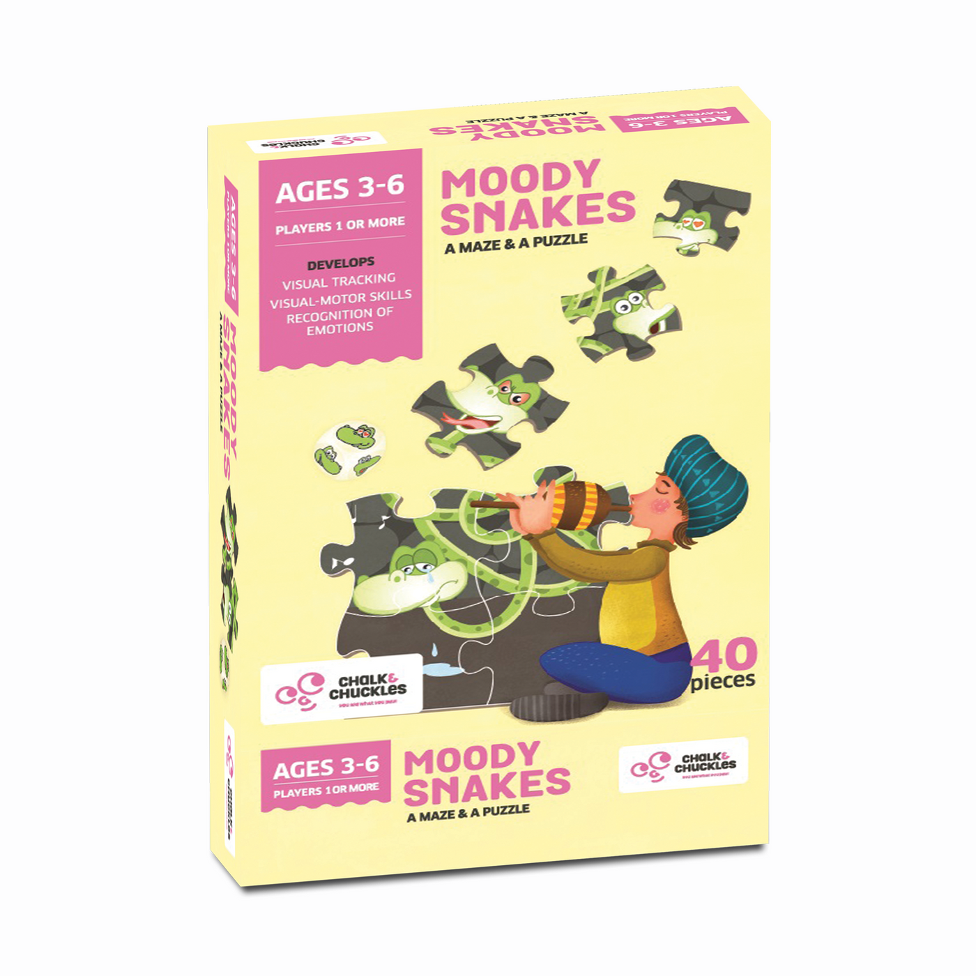 Chalk & Chuckles Moody Snakes Game & Puzzle