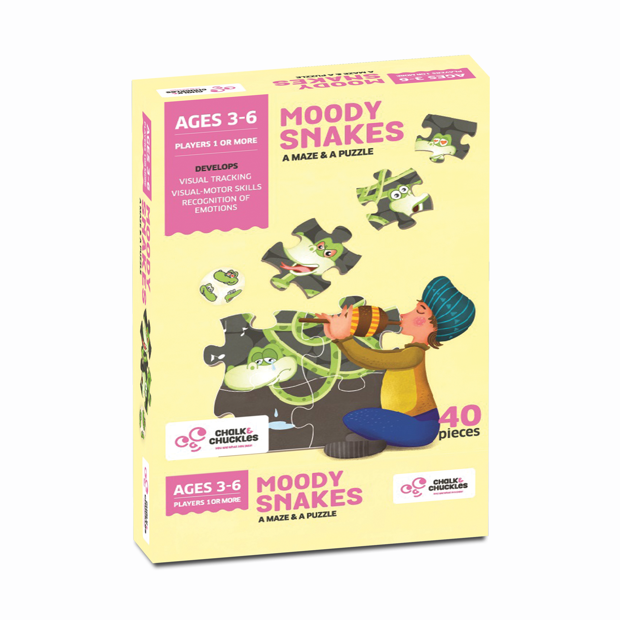 Chalk & Chuckles Moody Snakes Game & Puzzle