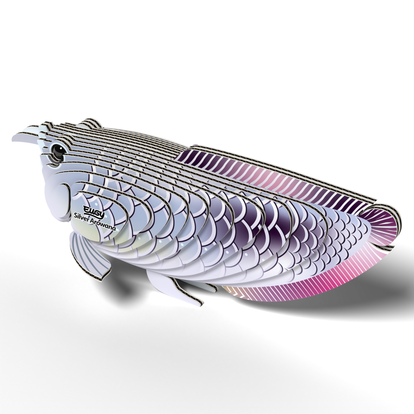 EUGY Silver Arowana 3D Puzzle