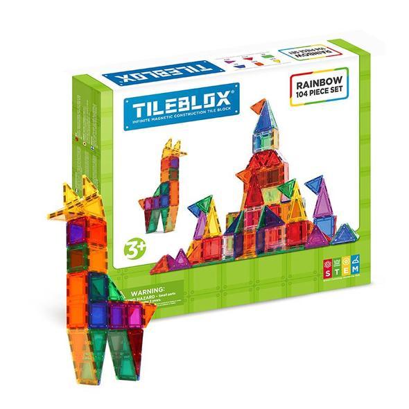 104pc TileBlox Rainbow Magnetic Building Blocks |  | Safari Ltd®