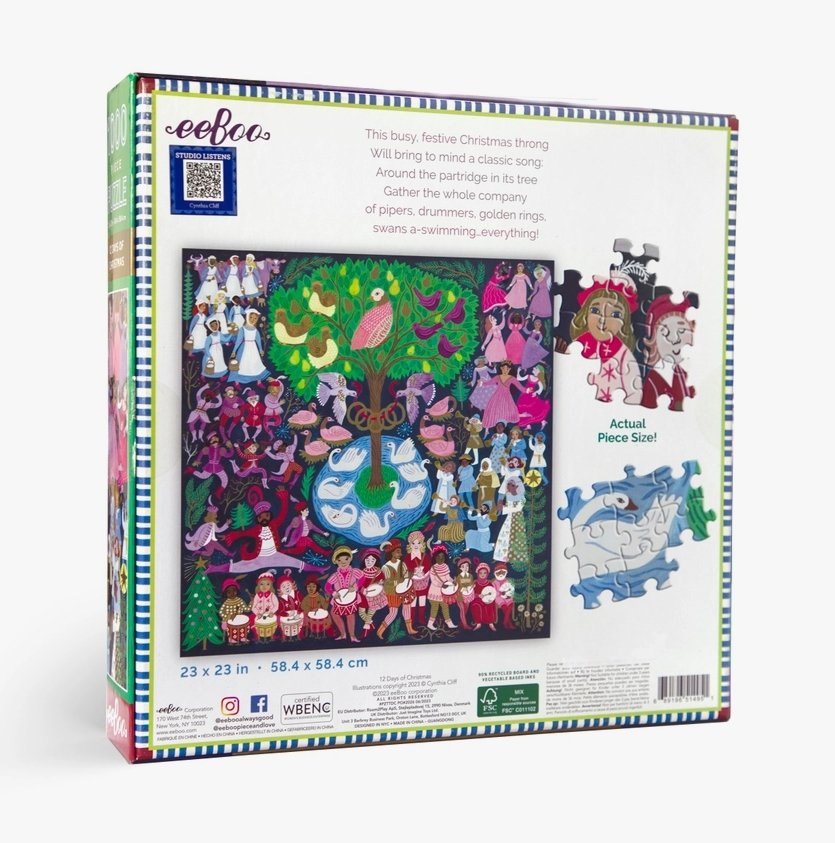 12 Days of Christmas 1000 Piece Puzzle - Safari Ltd®