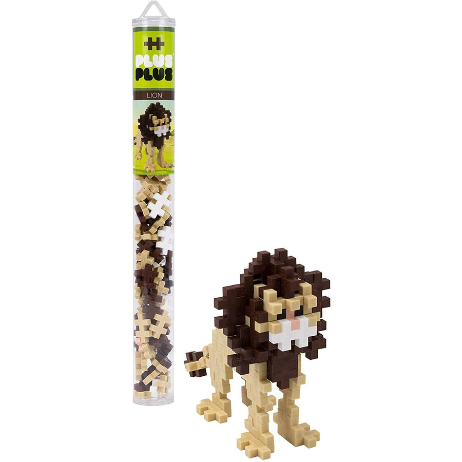 70 pc Plus-Plus Lion Tube - Safari Ltd®