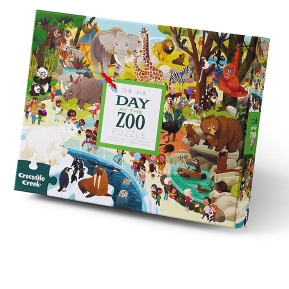 72 piece Day at the Zoo Puzzle - Safari Ltd®