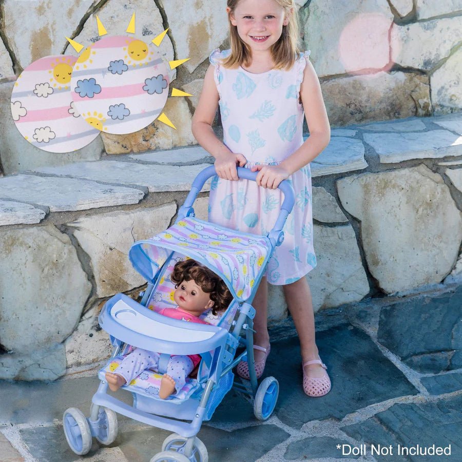 Adora Sunny Days Snack N Go Shade Stroller - Safari Ltd®