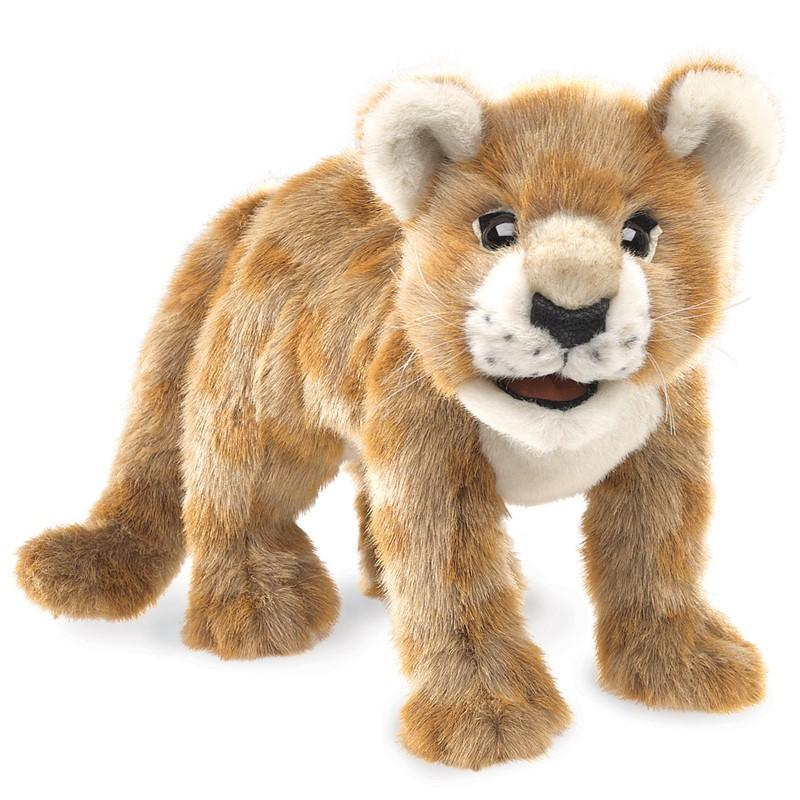 FolkTails Big store Lion Puppet realistic lion plush vintage 1990s 34