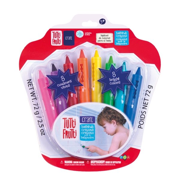 DAM Toys Silky Crayons - 12 Colors, 6 Assorted Styles